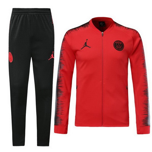 Jordan Trainingsanzug Paris Saint Germain 2018-19 Rote Marine Fussballtrikots Günstig